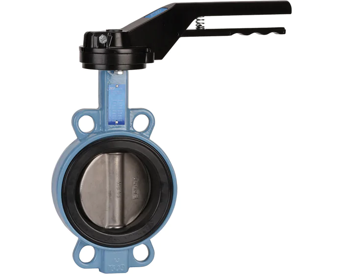 TTV Ductile iron butterfly valve 1154FD wafer CF8M disc/FKM seat